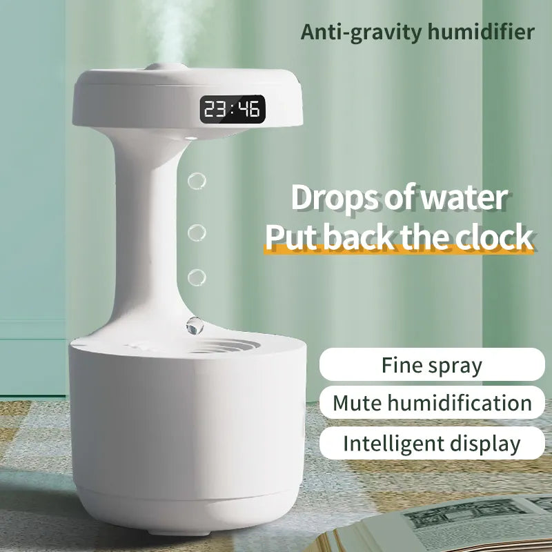 Anti Gravity Humidifier With Led Night Light